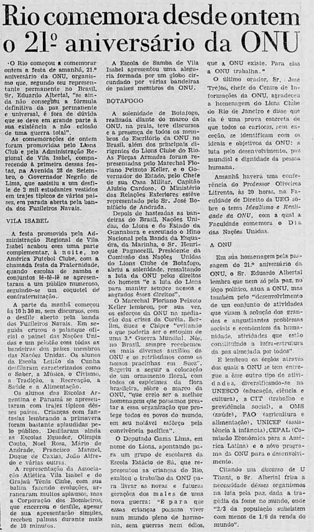 Jornal do Brasil, 23 de outubro de 1966